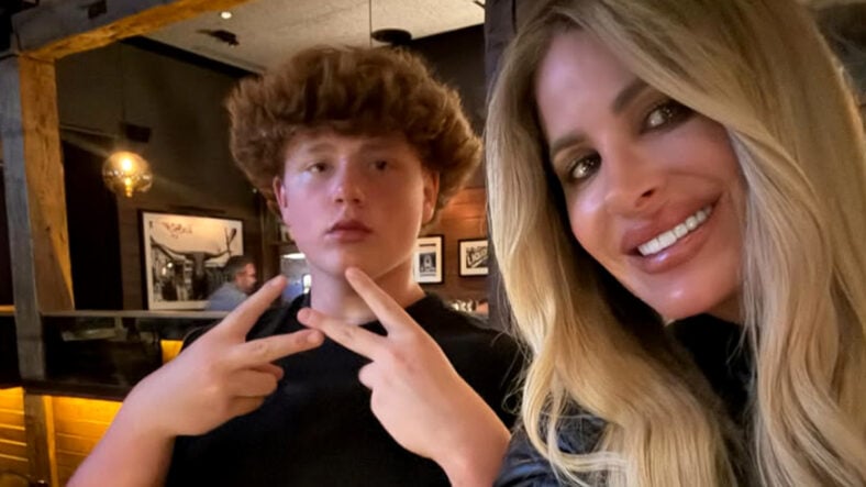 A selfie of Kim Biermann and son KJ Biermann.