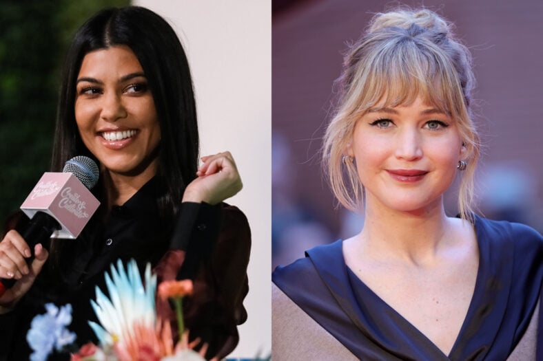 Kourtney Kardashian reacts to Jennifer Lawrence dig
