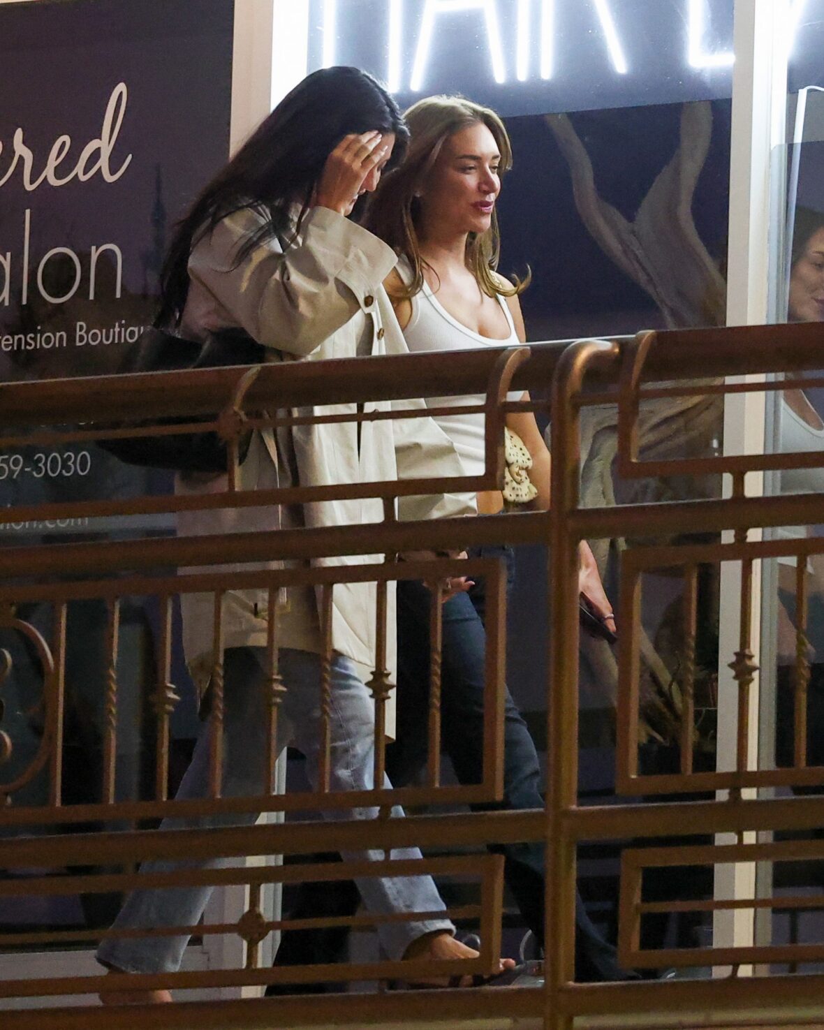 Kylie Jenner and Stassie Karanikolaou at Sushi Park
