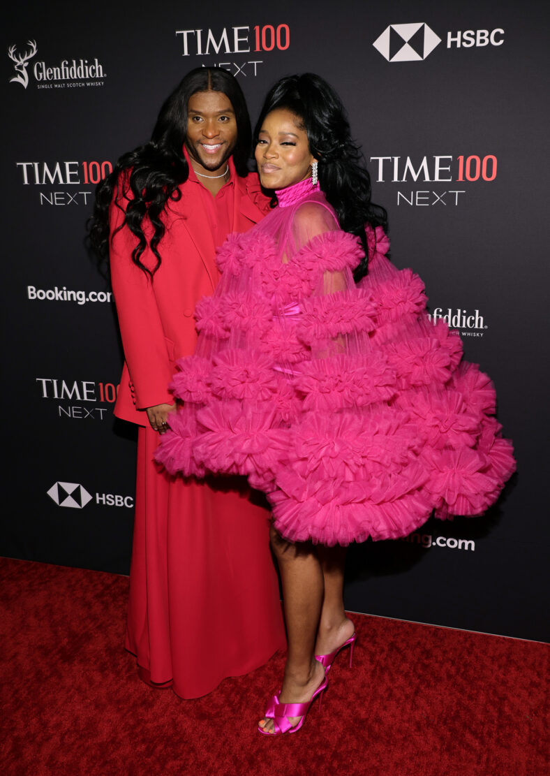 Law Roach and Keke Palmer attend TIME100 Next Gala at SECOND Floor on October 25, 2022 in New York City.