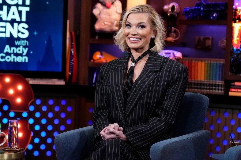 Lindsay Hubbard smiles while appearing on Watch What Happens Live