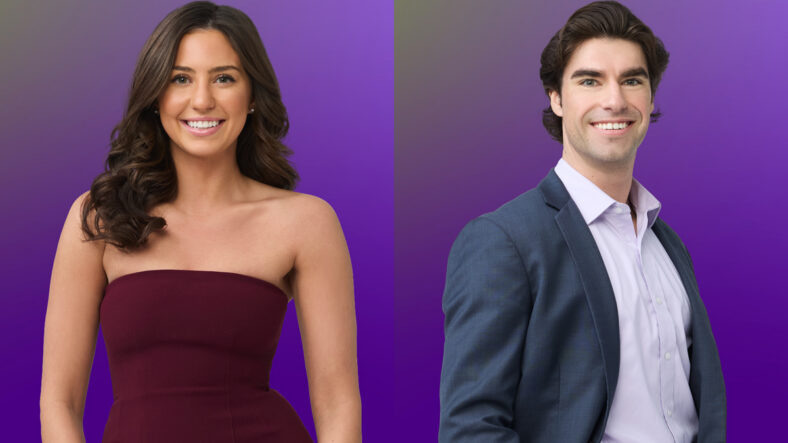 Love Is Blind singles portraits of Jax and Stew side by side.