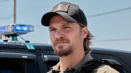 Luke Grimes films Marshals fight scene in Brooklyn