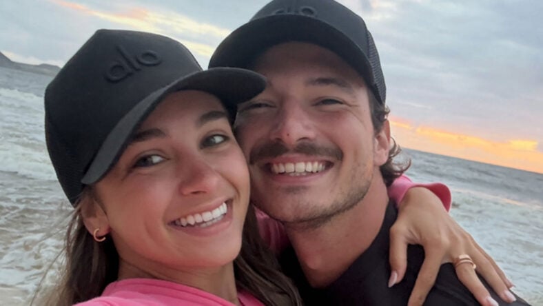 Lyric Medeiros and Rome Seymour pose for a selfie together