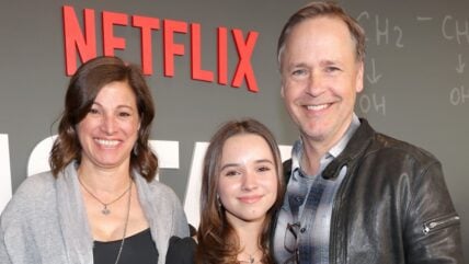 Chad Lowe with wife Kim Painter and daughter Mabel