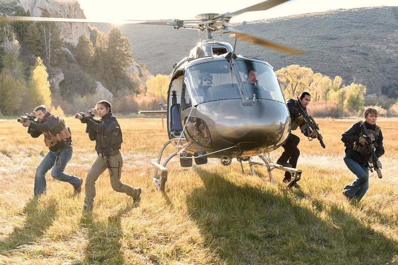 Logan Marshall-Green as Pete Calvin, Ash Santos as Andrea Cruz, Tatanka Means as Miles Kittle, and Arielle Kebbel as Belle Skinner