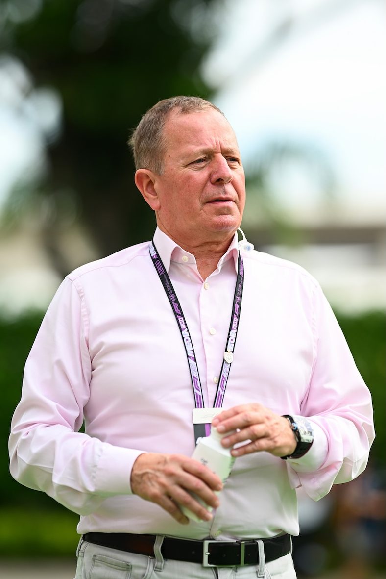 Martin Brundle walking