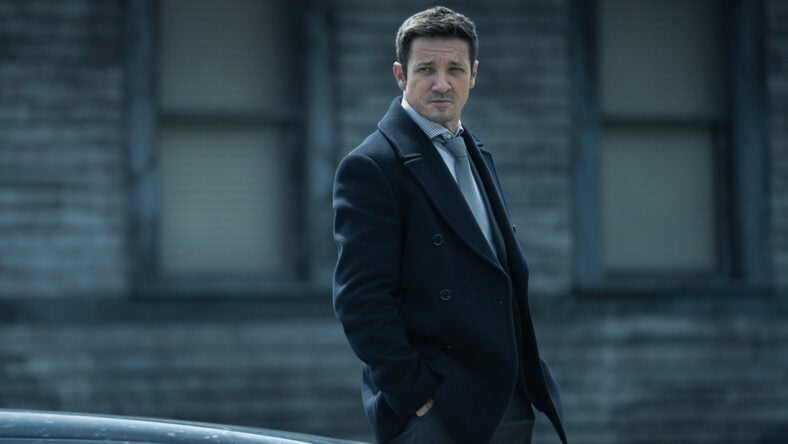 Jeremy Renner in a still from Mayor of Kingstown season 4.