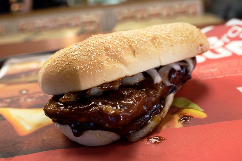 McRib sandwich