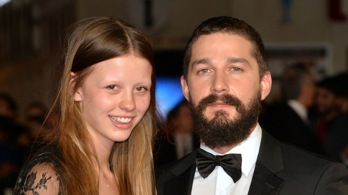 Mia Goth and Shia LeBeouf attend the closing night European Premiere gala red carpet arrivals for 