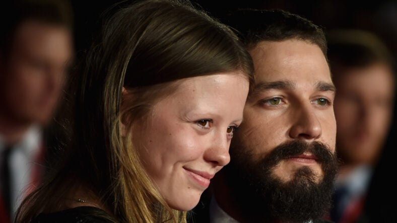  Mia Goth and Shia LeBeouf attend the closing night European Premiere gala red carpet arrivals for 