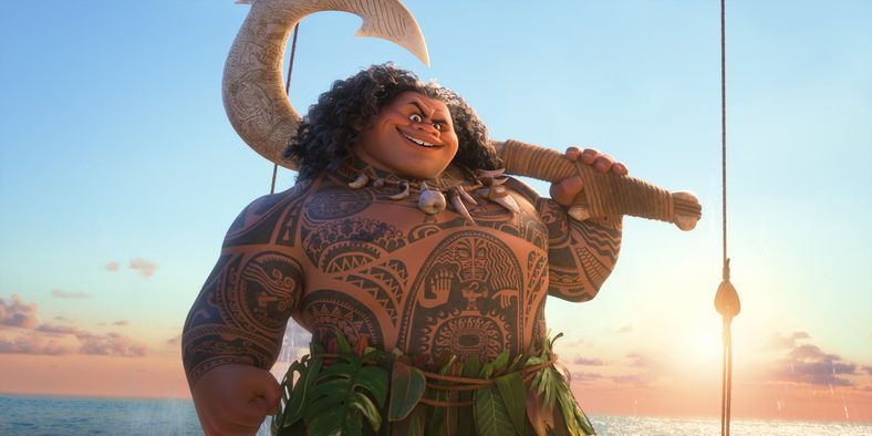 Still from the animated Moana movie