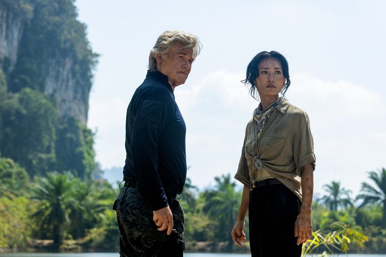 Still of Kurt Russell and Mari Yamamoto in Monarch: Legacy of Monsters season two