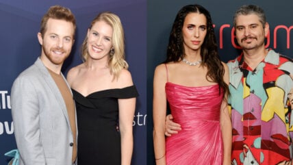 Hila Klein and Ethan Klein attend the 2023 Streamy Awards at Fairmont Century Plaza on August 27, 2023 in Los Angeles, California on the right, and Ned Fulmer and ex Ariel attends The 9th Annual Streamy Awards on December 13, 2019 in Los Angeles, California on the left.