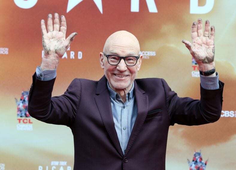 Patrick Stewart in 2020, stock image