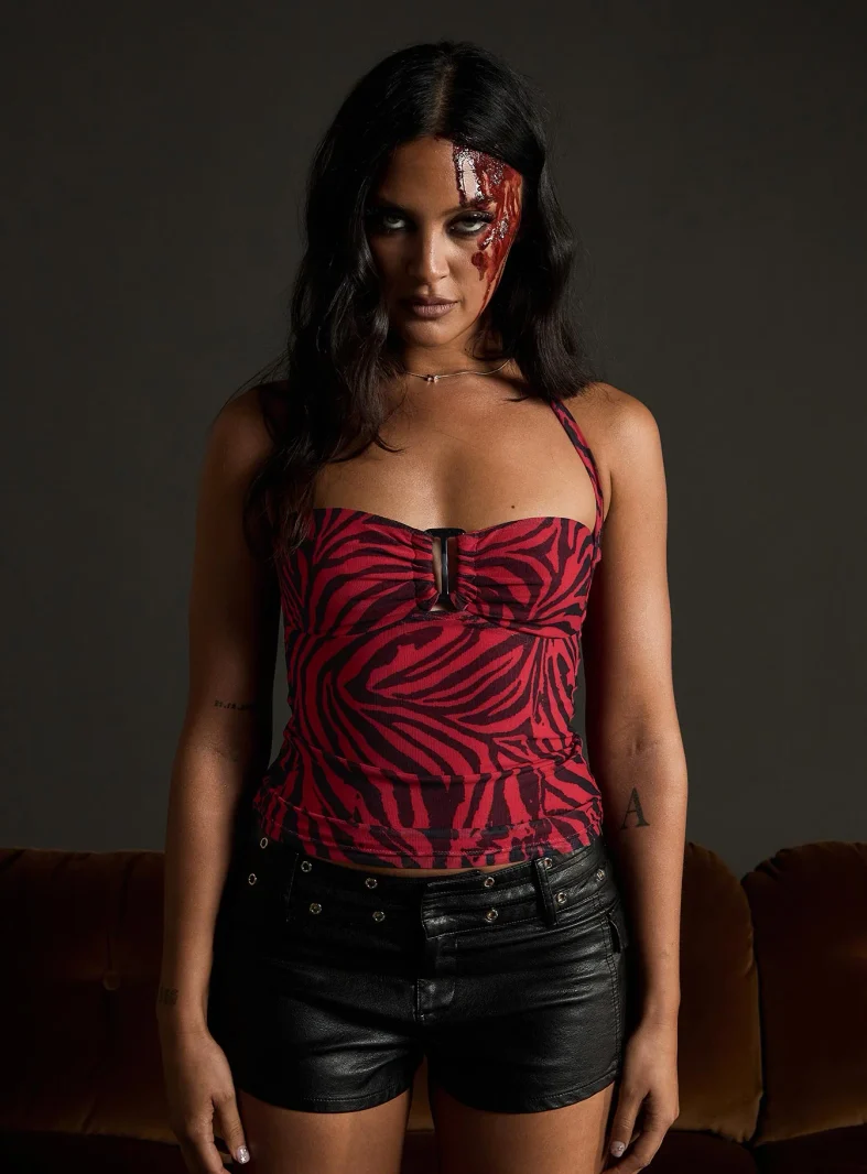 Nikki Obsession zebra top