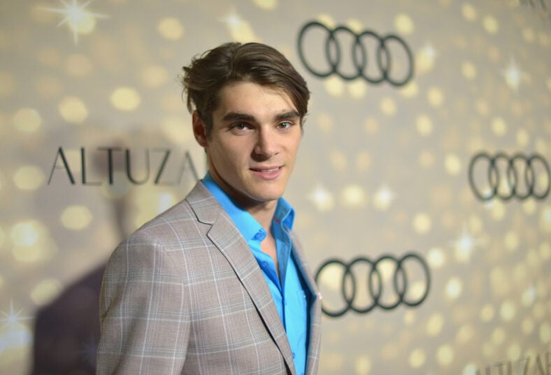RJ Mitte attends the Audi and Altuzarra Kick-Off Emmys Week 2013 event at Ceconni's on September 15, 2013 in West Hollywood, California