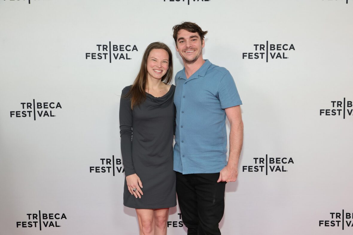Kennedy Suarez and RJ Mitte attend the "Animals In War" premiere during the 2025 Tribeca Festival at Village East Cinema on June 08, 2025 in New York City.