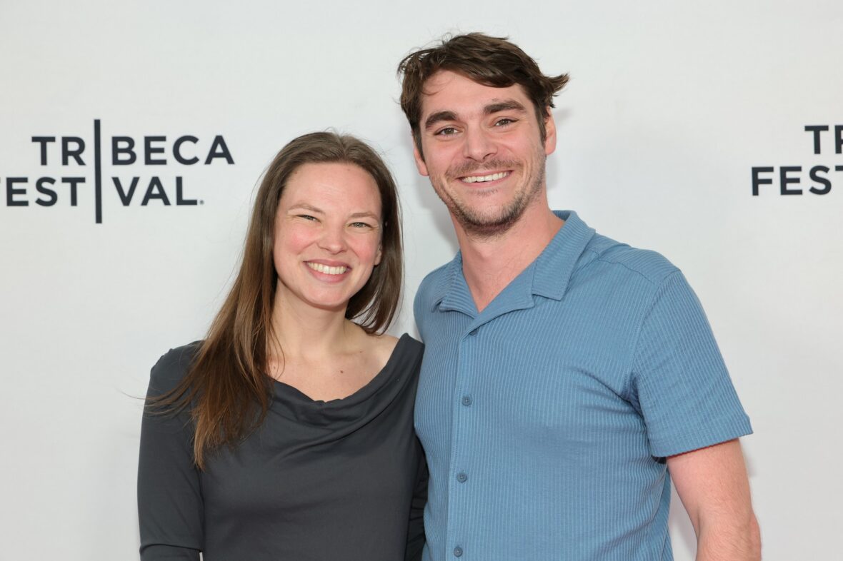 Kennedy Suarez and RJ Mitte attend the "Animals In War" premiere during the 2025 Tribeca Festival at Village East Cinema on June 08, 2025 in New York City.