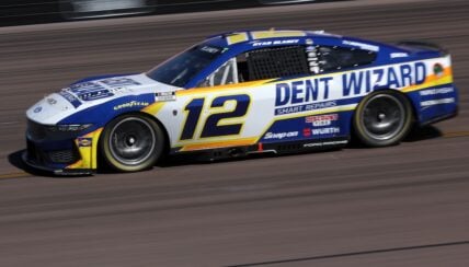 Ryan Blaney, driver of the #12 Dent Wizard Ford, drives during the NASCAR Cup Series Straight Talk Wireless 500 at Phoenix Raceway on March 08, 2026 in Avondale, Arizona