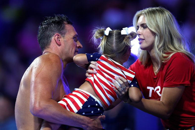 Ryan Lochte and Kayla Rae Reid at the 2021 U.S. Olympic Trials - Swimming - Day 5