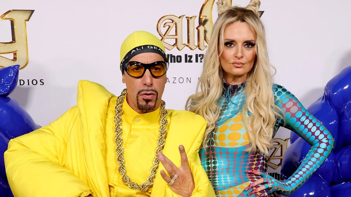 Sacha Baron Cohen & Morgana Robinson Attend ‘Ali G: Who Iz I?’ Premiere in Character as Ali G & Julie! (Photos)