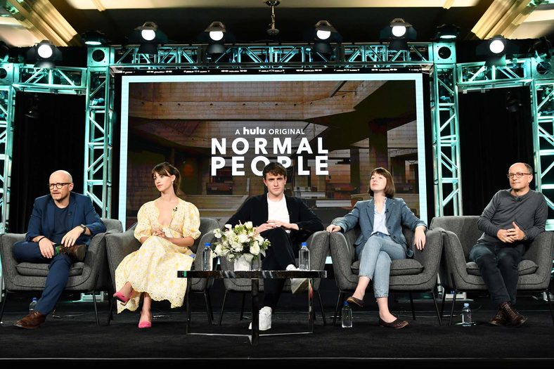  Lenny Abrahamson, Daisy Edgar-Jones, Paul Mescal, Sally Rooney, and Ed Guiney of 