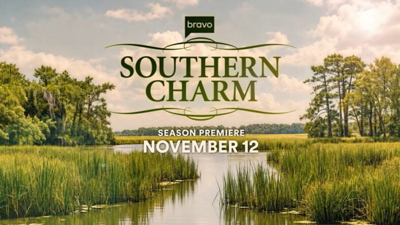 Screenshot of the Southern Charm logo from the season 12 trailer