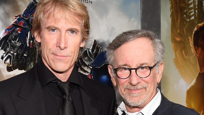 Steven Spielberg Michael Bay Transformers red carpet