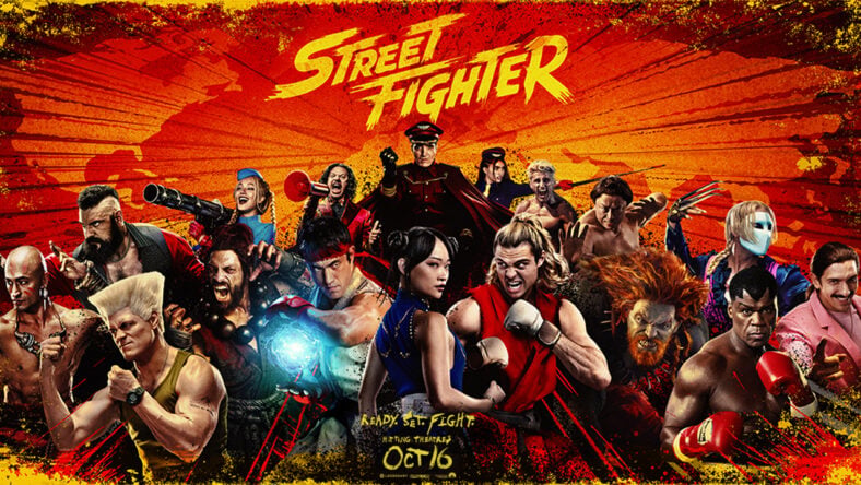Street Fighter movie horizontal key art