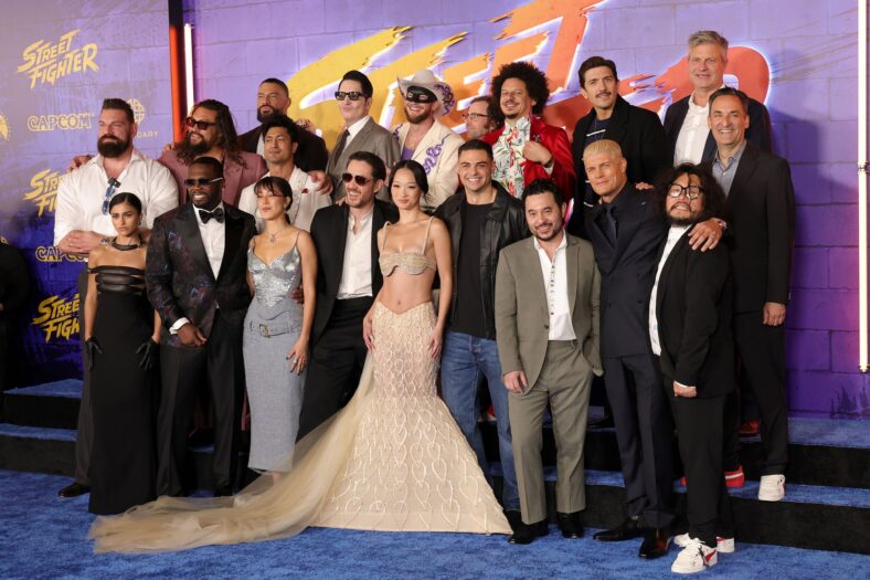 Stars at Street Fighter LA premiere