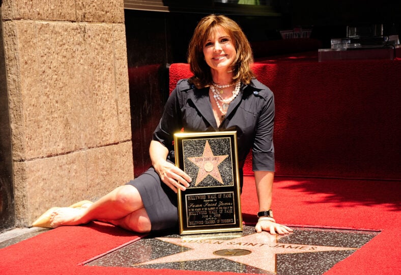 Susan Saint James poses while being honored with a star on the Hollywood Walk of Fame on June 11, 2008 in Hollywood, California
