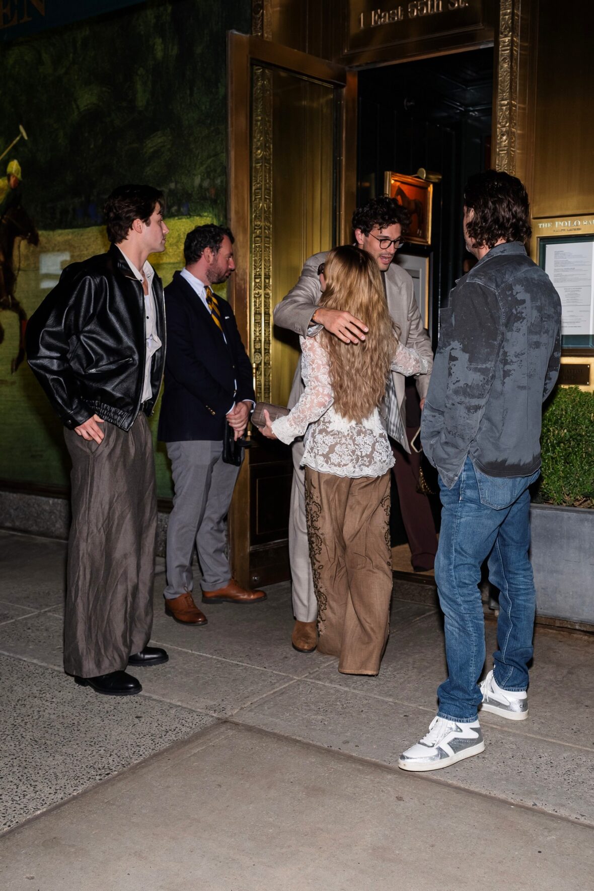 (L-R) Stephen Kalyn, Sydney Sweeney, Paul Anthony Kelly and Todd Lieberman are seen in Midtown on October 03, 2026 in New York City. 