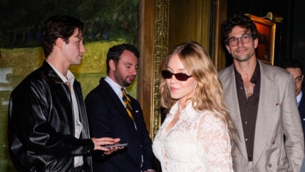 (L-R) Stephen Kalyn, Sydney Sweeney, Paul Anthony Kelly and Todd Lieberman are seen in Midtown on October 03, 2026 in New York City.