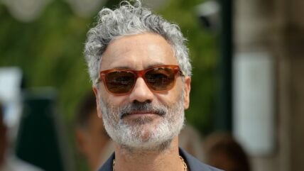 Taika Waititi is seen arriving at the Hotel Excelsior Venice Lido Pier during the 83rd Venice International Film Festival on September 09