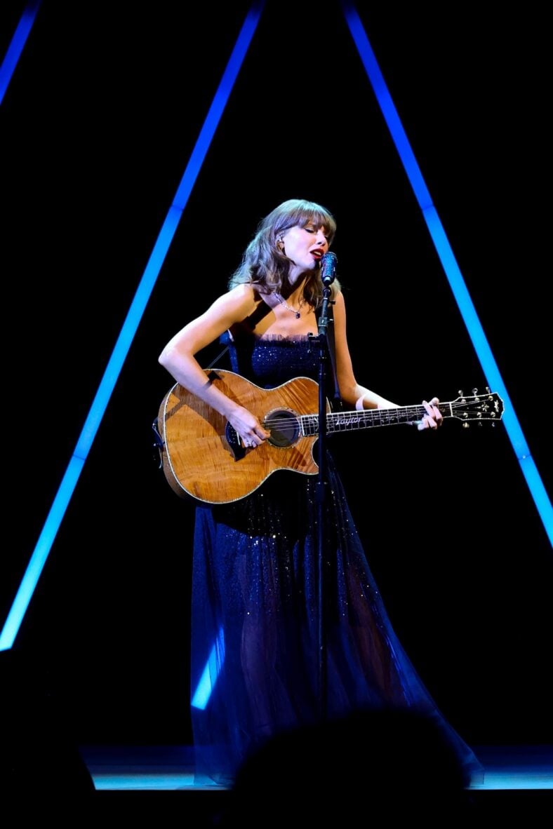 Taylor Swift performing at Academy Gala