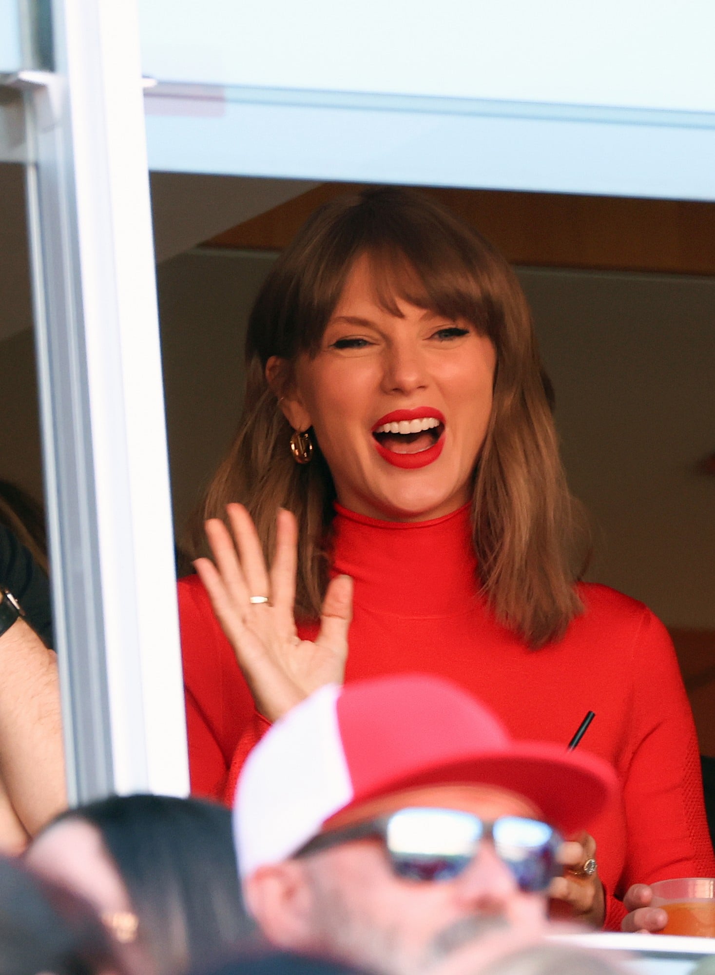 Taylor Swift and friends at the 2026 Chiefs vs Chargers game on October 18