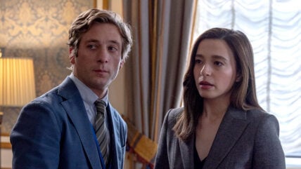Jeremy Allen White and Mikey Madison still from Social Reckoning movie