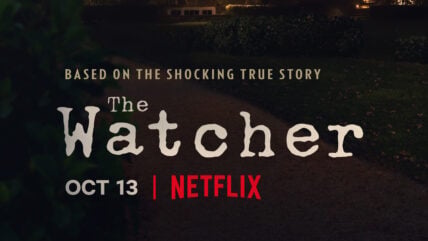 The Watcher logo from season one key art
