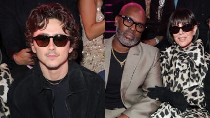 Timothee Chalamet, Kris Jenner, Corey Gamble sit front row at Victoria's Secret Fashion Show