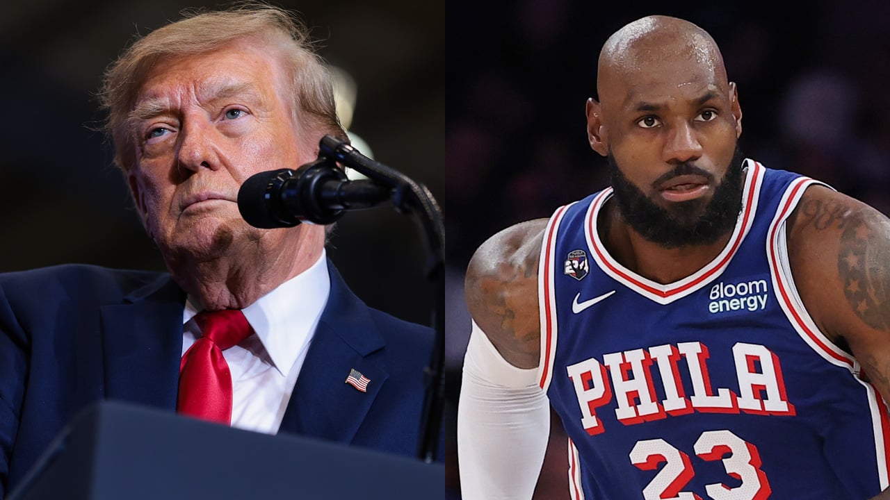 Donald Trump Slams LeBron James for Practicing Golf Swing During National Anthem at 76ers Game: ‘Total Disgrace’