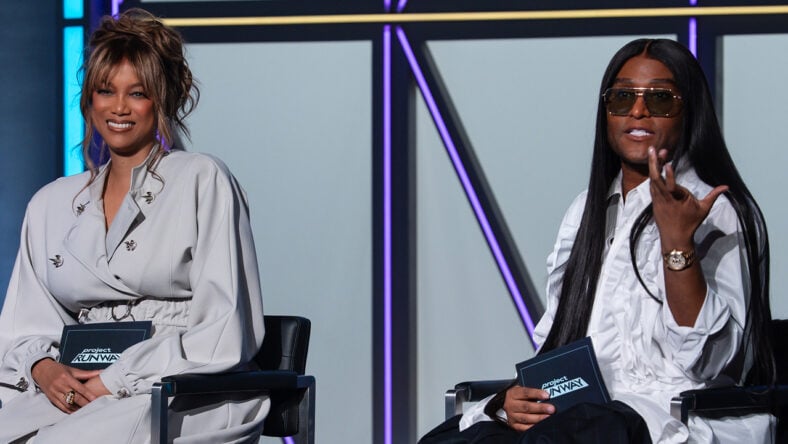 Still of Tyra Banks and Law Roach on Project Runway