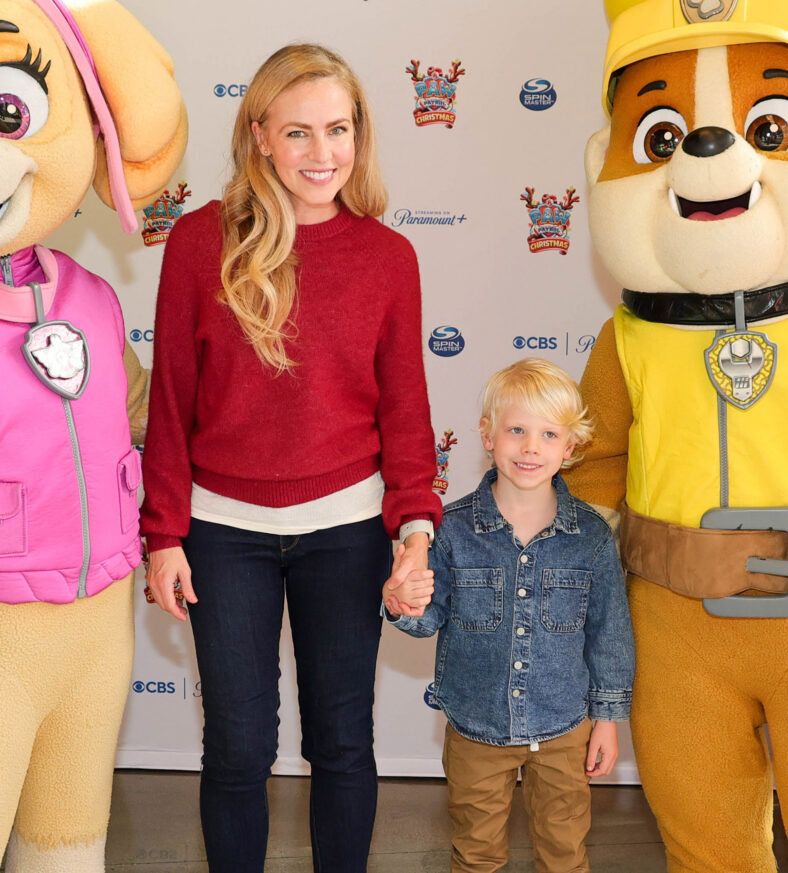 Amanda Schull and her son George VI