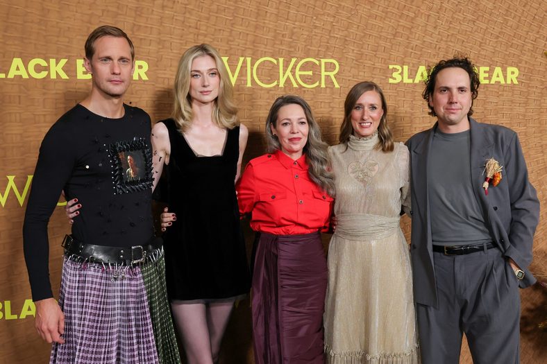 Alexander Skarsgård, Elizabeth Debicki, Olivia Colman, Eleanor Wilson and Alex Huston Fischer attend the Los Angeles Premiere of Black Bear's "Wicker"