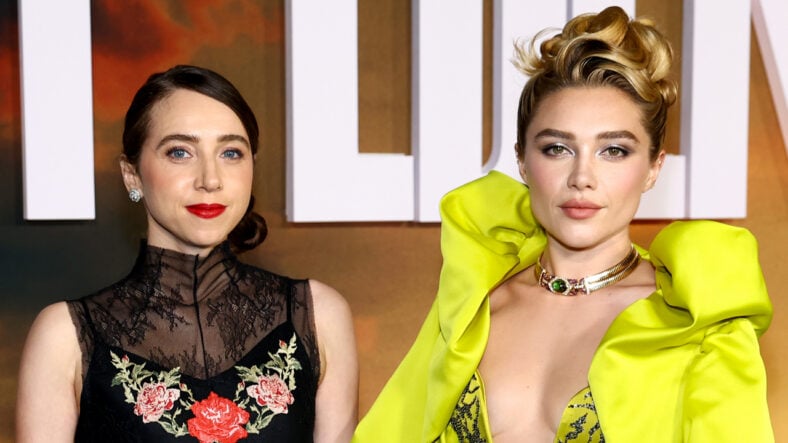 Zoe Kazan and Florence Pugh attend East of Eden New York premiere