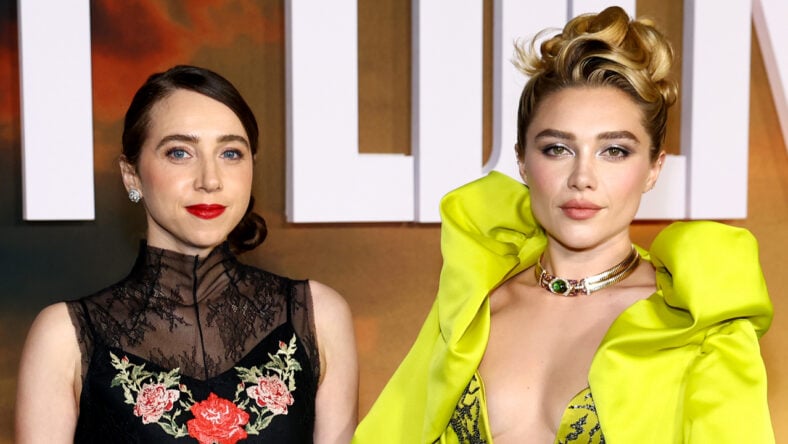 Zoe Kazan and Florence Pugh attend East of Eden New York premiere
